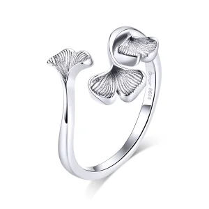 (afbeelding voor) Pandora Style Ginkgo blad Open Ring - BSR097