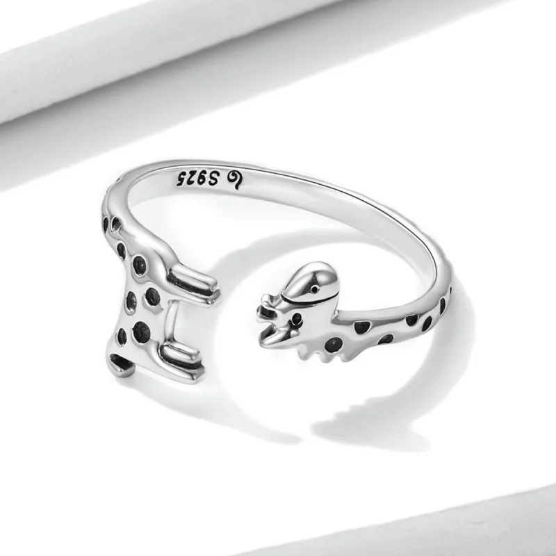 (afbeelding voor) Pandora Style Giraffe Open Ring - BSR228 - Bekijken 3