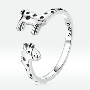 (afbeelding voor) Pandora Style Giraffe Open Ring - BSR228