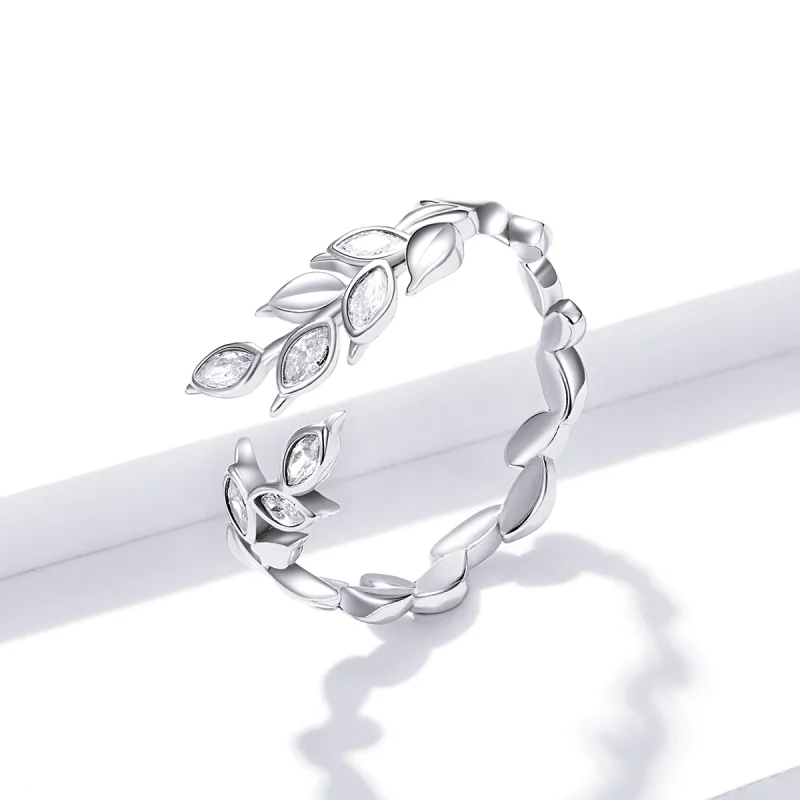 (afbeelding voor) Pandora Style Glanzende Tarwe Spike Open Ring - BSR135 - Bekijken 2
