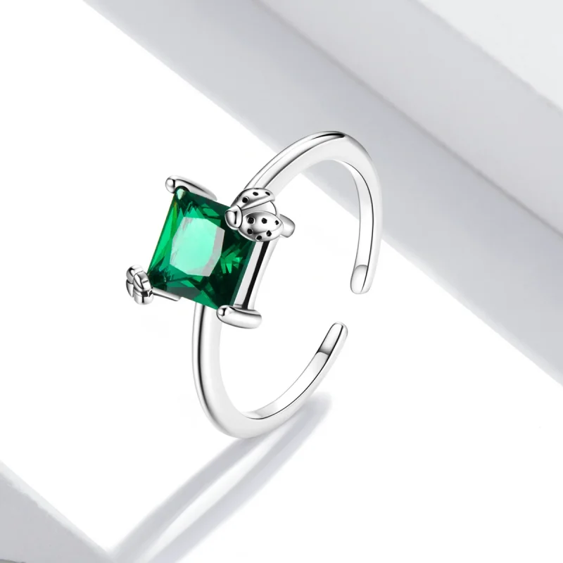 (afbeelding voor) Pandora Style Groen Zirkonium Open Ring - SCR754 - Bekijken 2