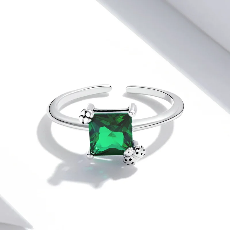 (afbeelding voor) Pandora Style Groen Zirkonium Open Ring - SCR754 - Bekijken 4