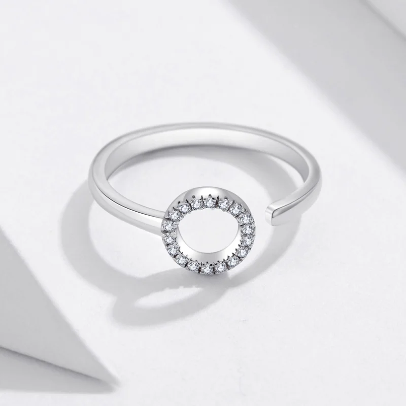 (afbeelding voor) Pandora Style Halo Open Ring - SCR545 - Bekijken 4