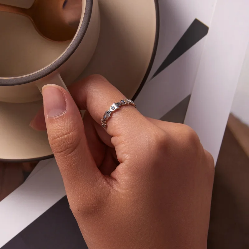 (afbeelding voor) Pandora Style Hand van Fatima Open Ring - BSR237 - Bekijken 6