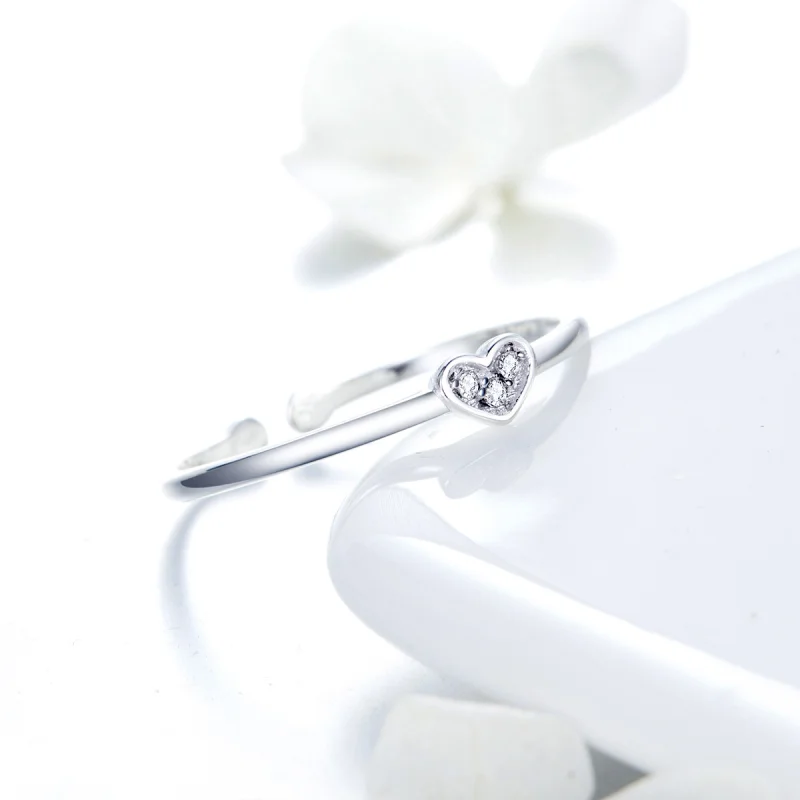 (afbeelding voor) Pandora Style Hart van Lady Open Ring - SCR491 - Bekijken 6