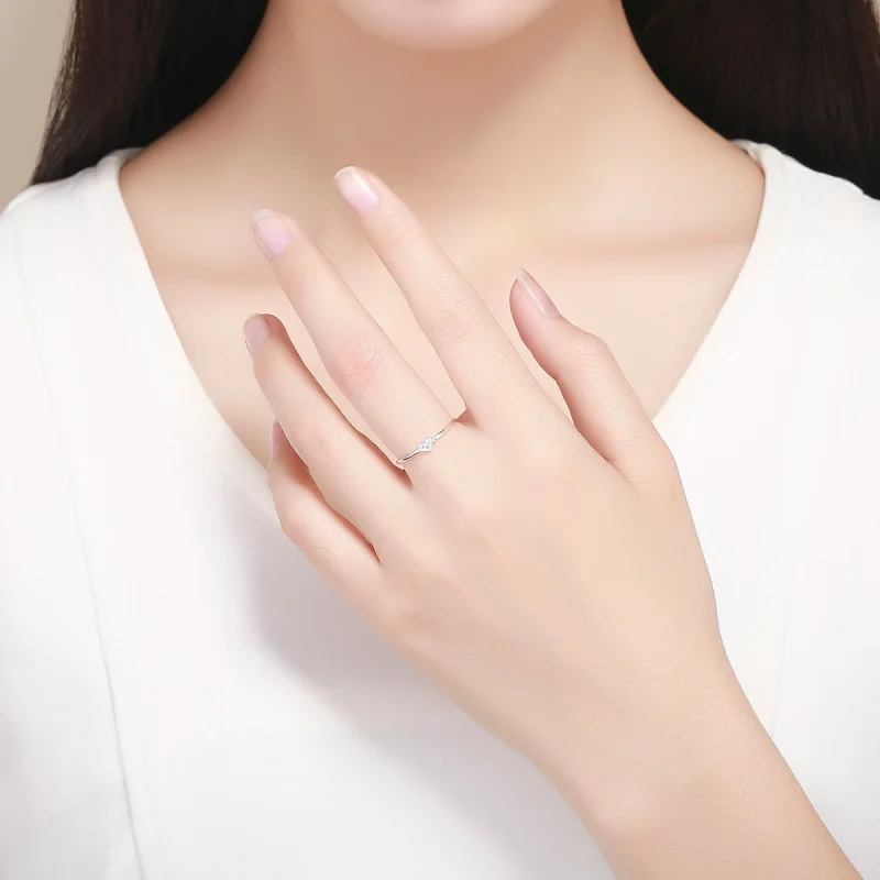 (afbeelding voor) Pandora Style Hart van Lady Open Ring - SCR491 - Bekijken 7