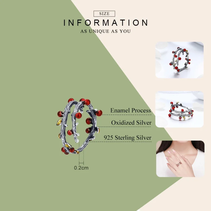 (afbeelding voor) Pandora Style Herfstkleuren Open Ring - SCR442 - Bekijken 3