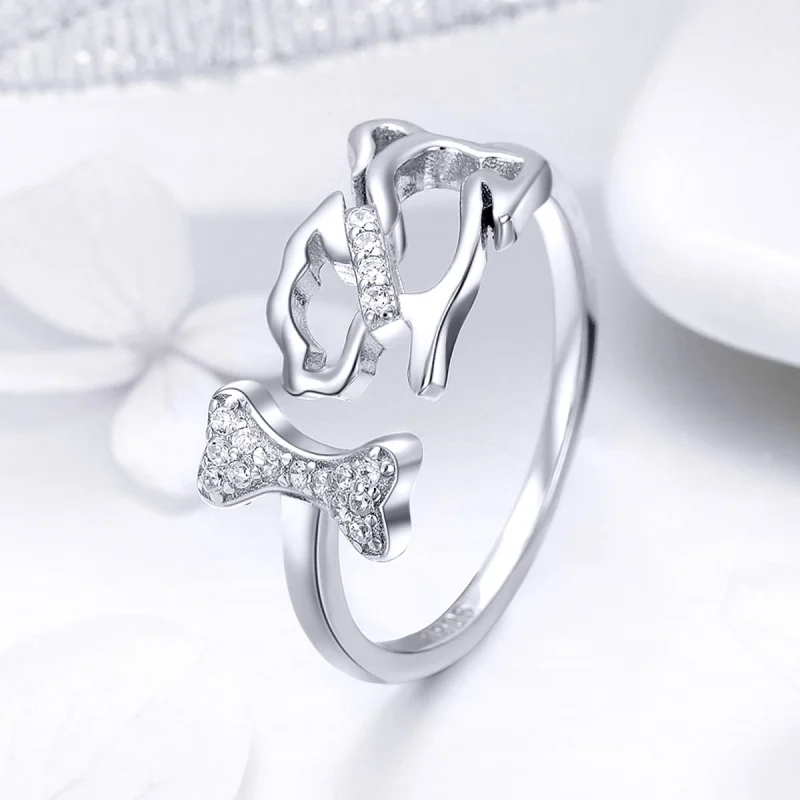 (afbeelding voor) Pandora Style Hondenbedrijf Open Ring - SCR416 - Bekijken 4