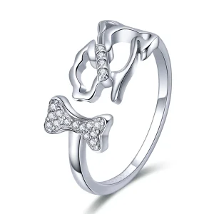 (afbeelding voor) Pandora Style Hondenbedrijf Open Ring - SCR416