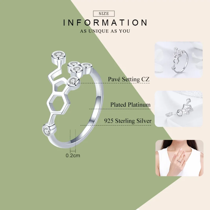 (afbeelding voor) Pandora Style Honingraat Ring - SCR433 - Bekijken 3