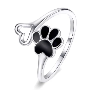 Pandora Style Kattenklauwen Open Ring - SCR584 (afbeelding voor) Pandora Style Kattenklauwen Open Ring - SCR584
