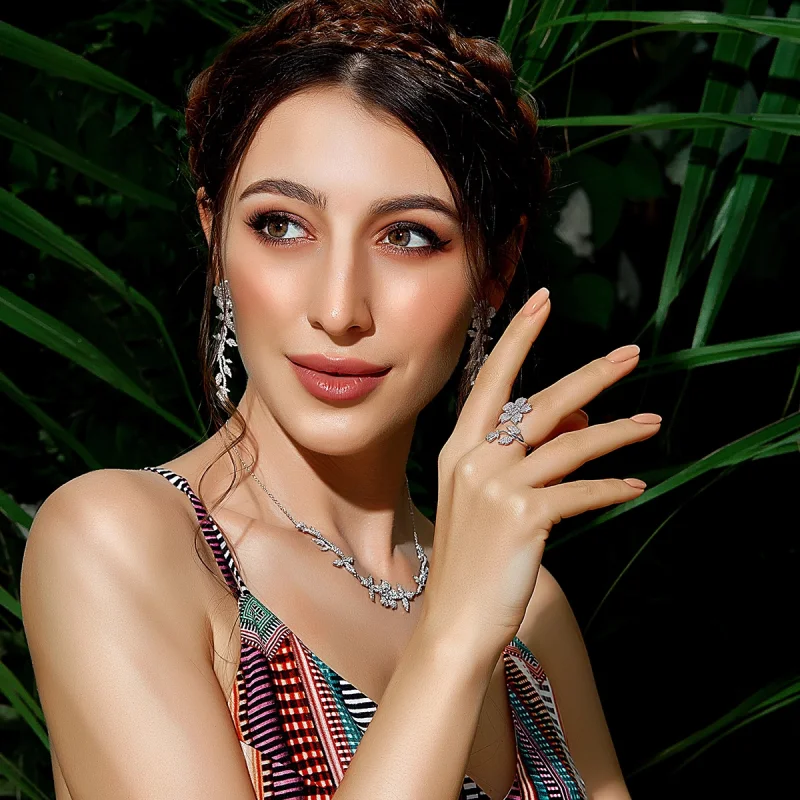 (afbeelding voor) Pandora Style Kersenbloesems Open Ring - BSR076 - Bekijken 7