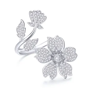 (afbeelding voor) Pandora Style Kersenbloesems Open Ring - BSR076