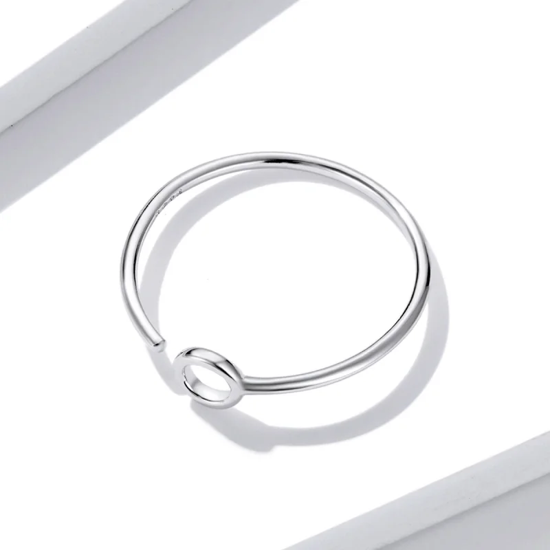 (afbeelding voor) Pandora Style Kleine Cirkel Open Ring - BSR204 - Bekijken 2