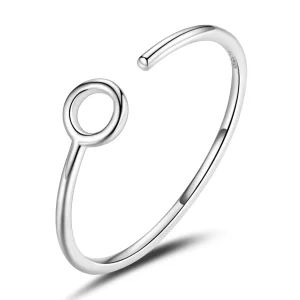 (afbeelding voor) Pandora Style Kleine Cirkel Open Ring - BSR204