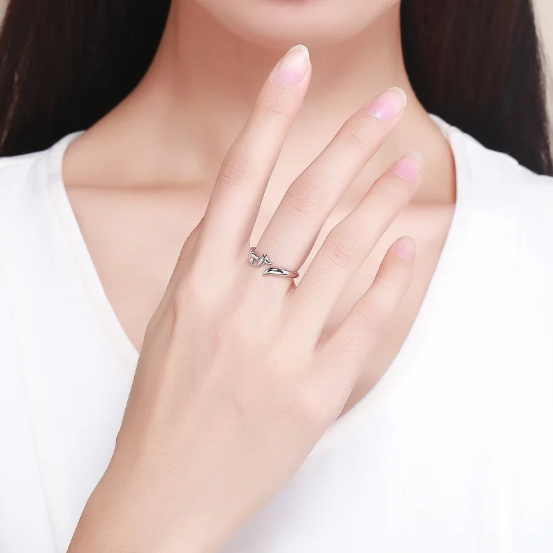 (afbeelding voor) Pandora Style Kleine vos Open Ring - SCR478 - Bekijken 7