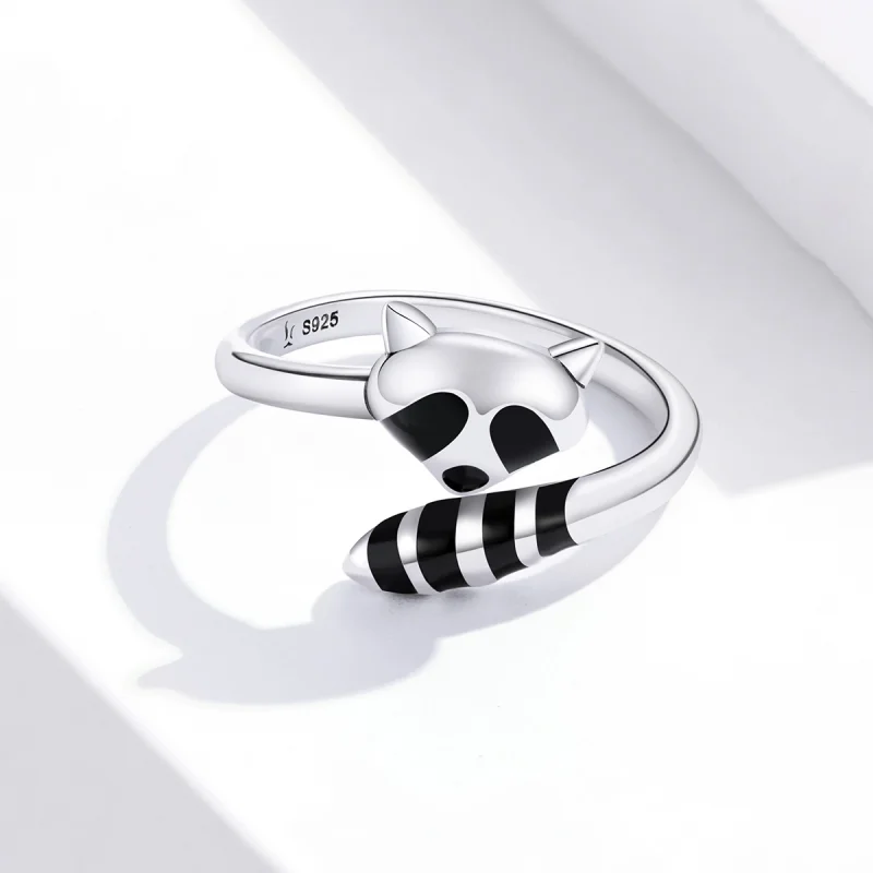 (afbeelding voor) Pandora Style kleine wasbeer Open Ring - SCR652 - Bekijken 3