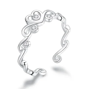 (afbeelding voor) Pandora Style Kroon Zilver Open Ring - BSR105