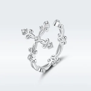 (afbeelding voor) Pandora Style Kruis Open Ring - BSR041