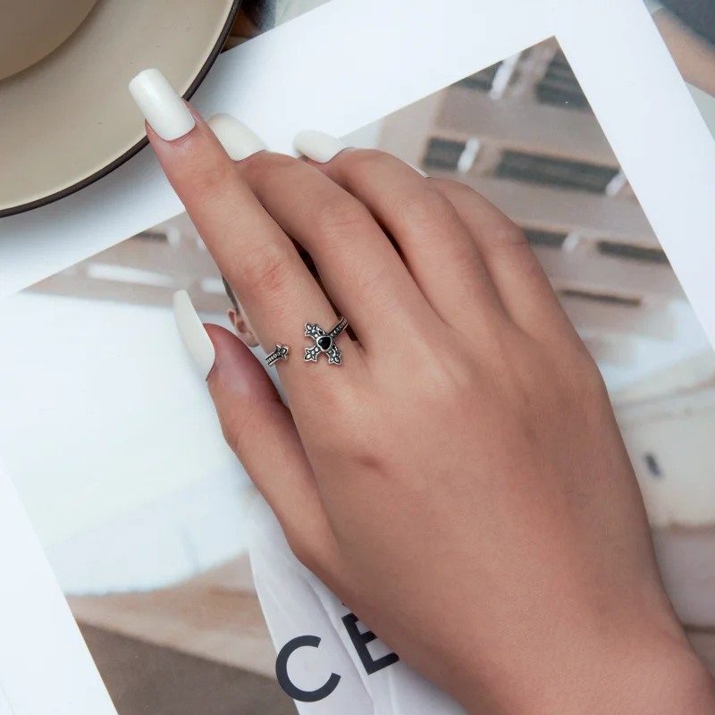 (afbeelding voor) Pandora Style Kruis Open Ring - BSR298 - Bekijken 5