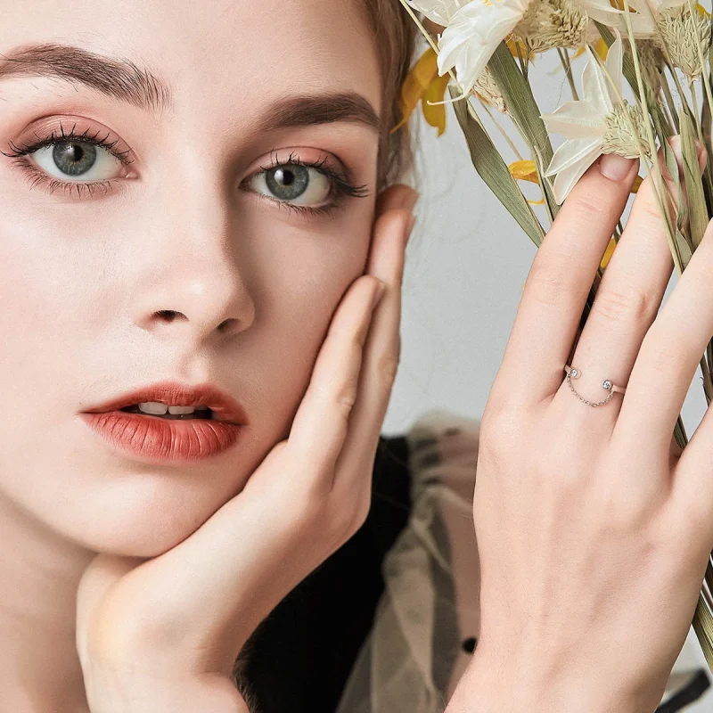 (afbeelding voor) Pandora Style Lach gezicht Open Ring - SCR216 - Bekijken 4