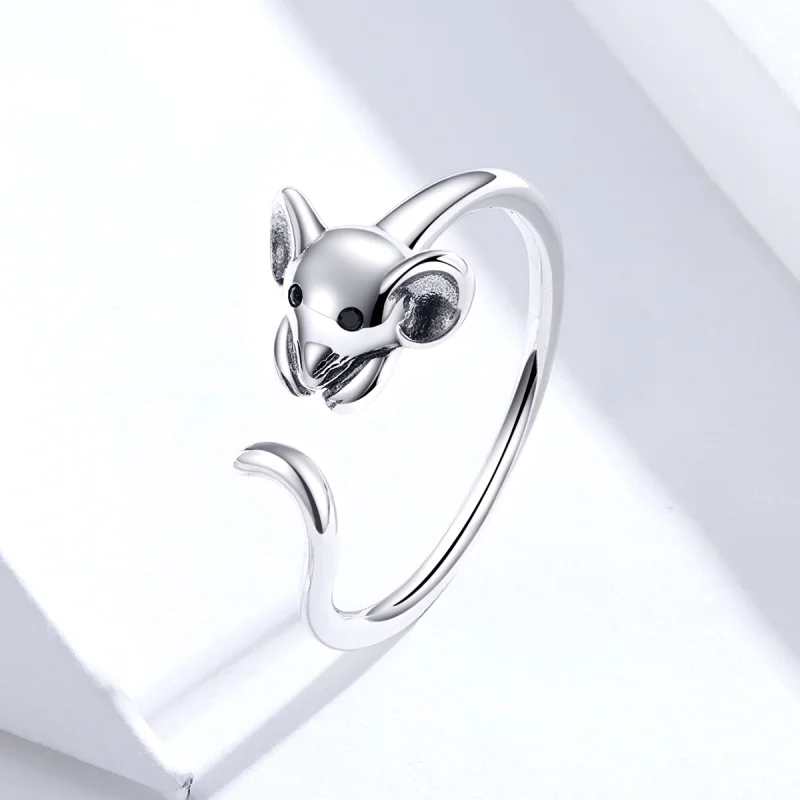 (afbeelding voor) Pandora Style Leuke muis Open Ring - SCR632 - Bekijken 2