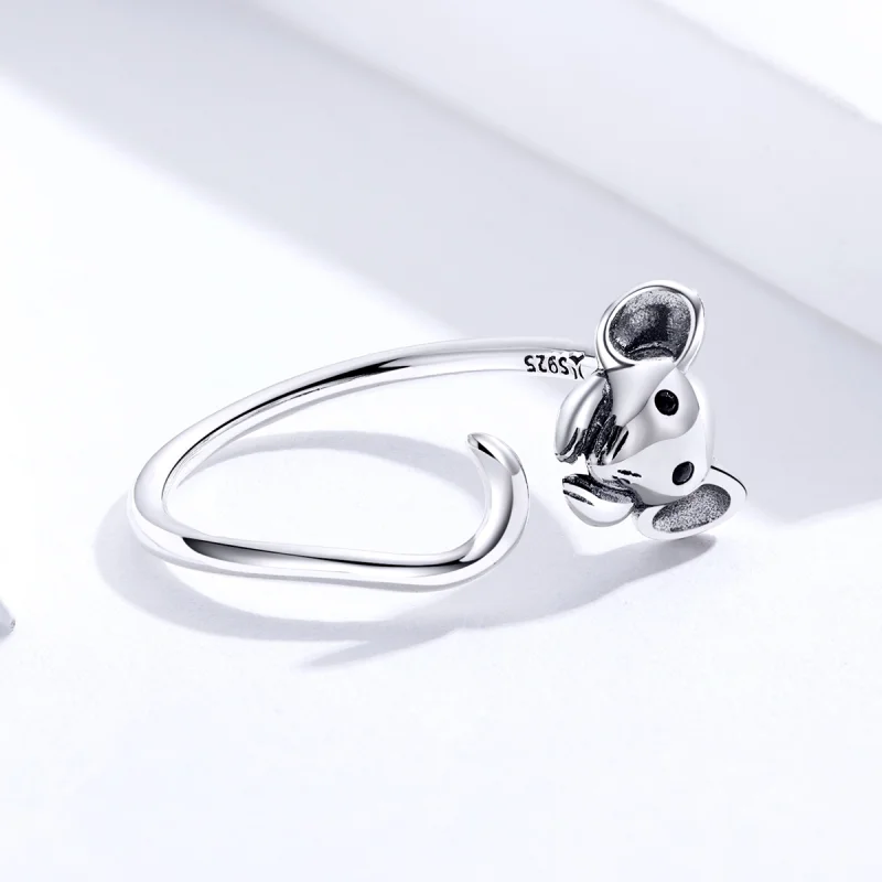 (afbeelding voor) Pandora Style Leuke muis Open Ring - SCR632 - Bekijken 4