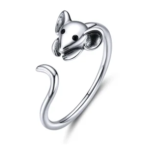 (afbeelding voor) Pandora Style Leuke muis Open Ring - SCR632