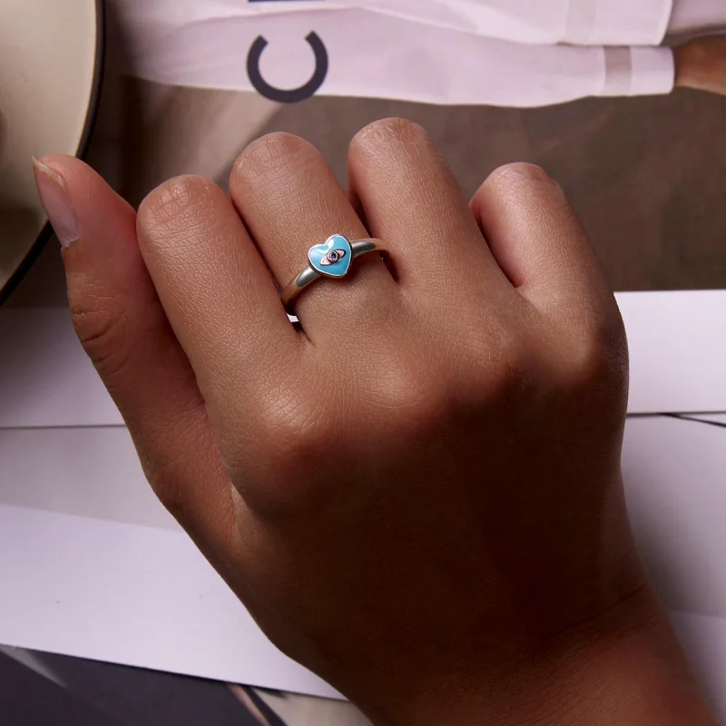 (afbeelding voor) Pandora Style Liefde Duivel Ogen Open Ring - SCR806 - Bekijken 7