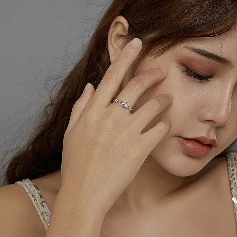 (afbeelding voor) Pandora Style Liefde Open Ring - BSR146 - Bekijken 8