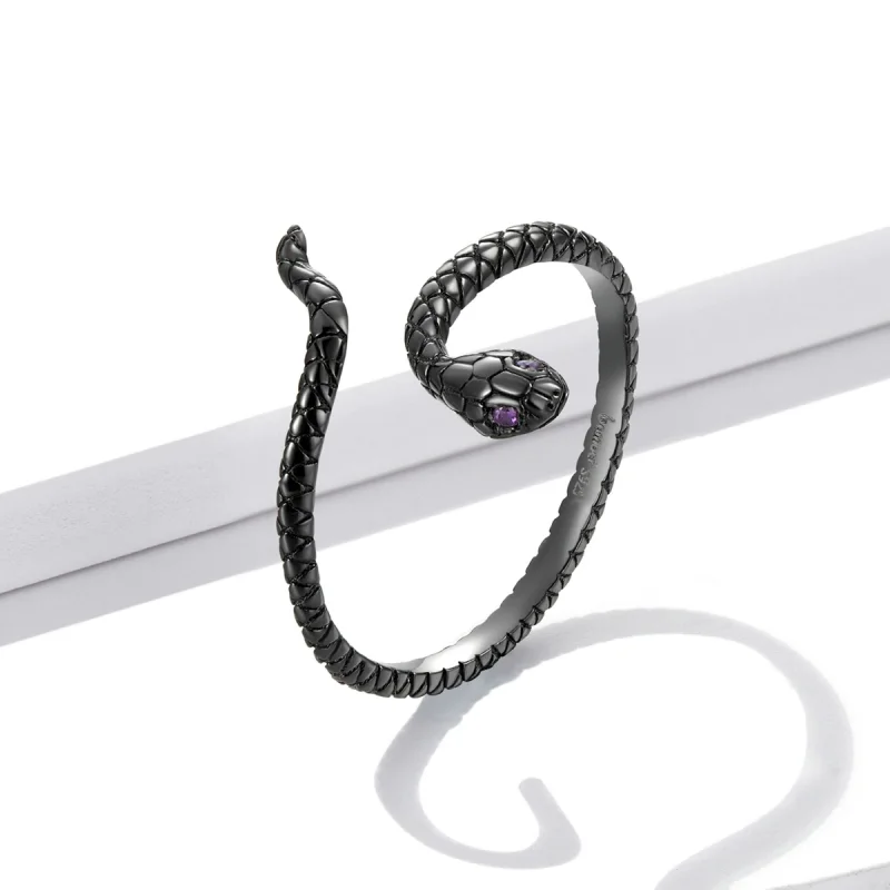 (afbeelding voor) Pandora Style Mystieke Slang Open Ring - BSR236 - Bekijken 2