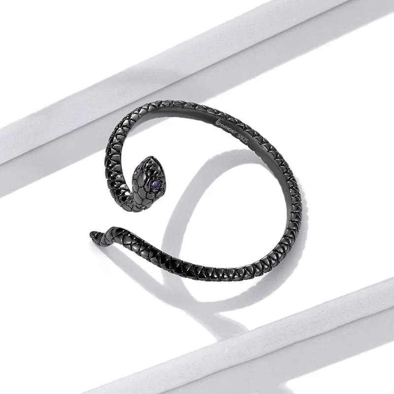 (afbeelding voor) Pandora Style Mystieke Slang Open Ring - BSR236 - Bekijken 3