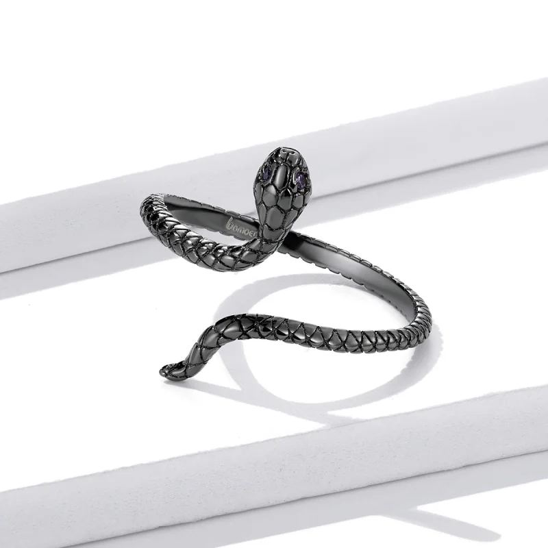 (afbeelding voor) Pandora Style Mystieke Slang Open Ring - BSR236 - Bekijken 4
