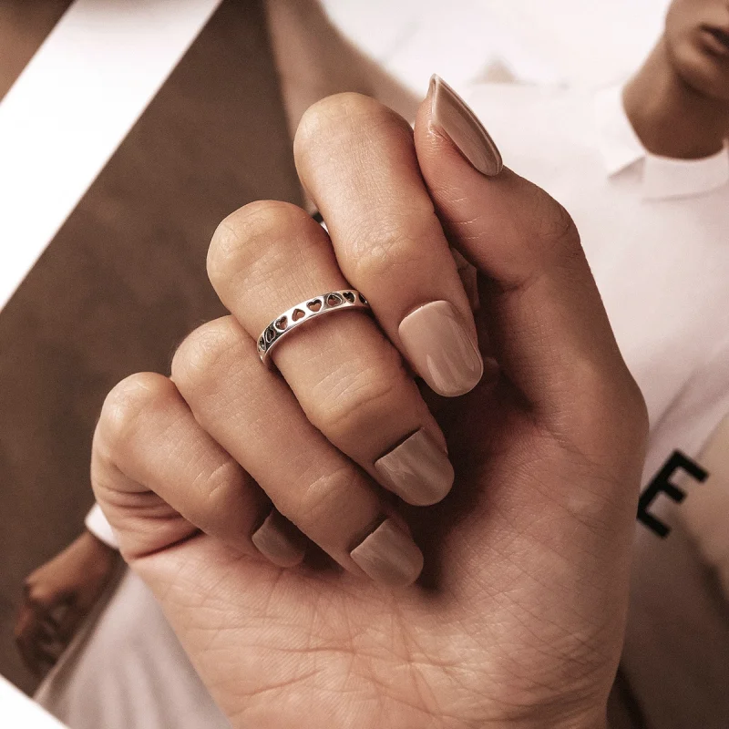 (afbeelding voor) Pandora Style Opengewerkt Hart Open Ring - SCR765 - Bekijken 6