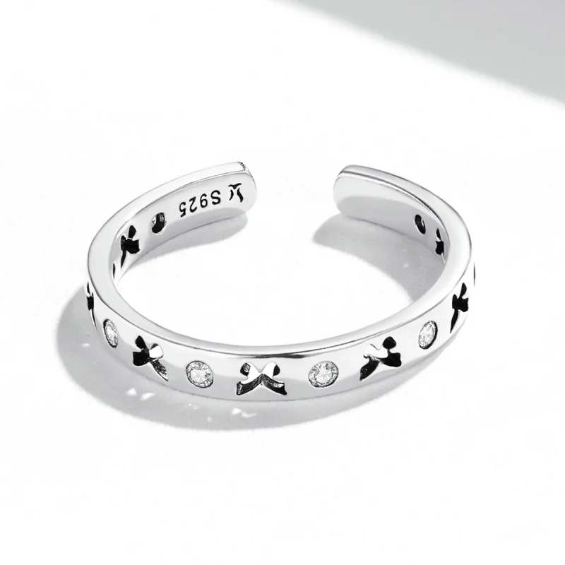 (afbeelding voor) Pandora Style Opengewerkt Vlinder Open Ring - SCR764 - Bekijken 3