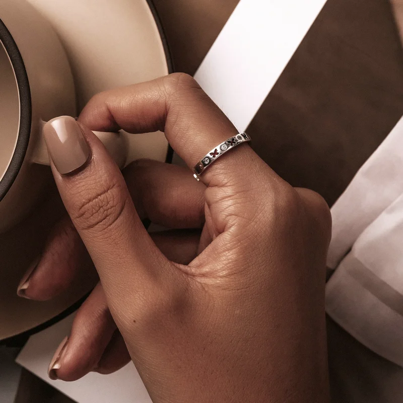 (afbeelding voor) Pandora Style Opengewerkt Vlinder Open Ring - SCR764 - Bekijken 5