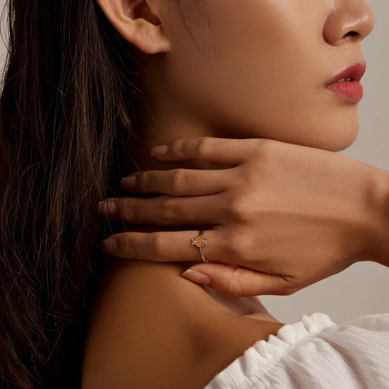 (afbeelding voor) Pandora Style Oranje Lieveheersbeestje Open Ring - SCR774 - Bekijken 6