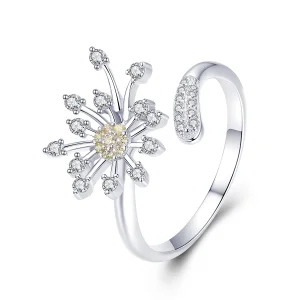 (afbeelding voor) Pandora Style Paardebloem liefde Open Ring - SCR471