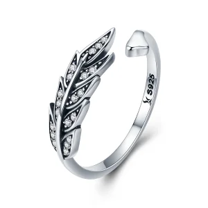 Pandora Style Prachtige bladeren Open Ring - SCR313 (afbeelding voor) Pandora Style Prachtige bladeren Open Ring - SCR313