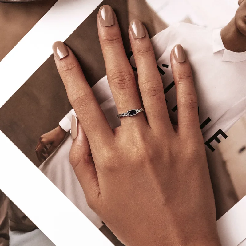 (afbeelding voor) Pandora Style Retro Patroon - Zirkonium Open Ring - SCR768 - Bekijken 5