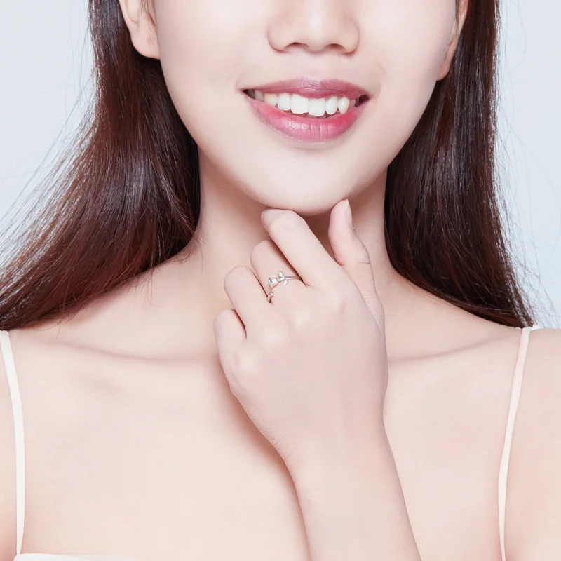 (afbeelding voor) Pandora Style Roos Open Ring - BSR065 - Bekijken 6