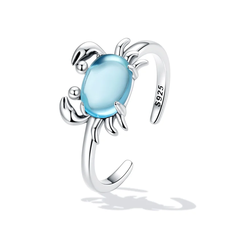 (afbeelding voor) Pandora Style Schattige Krab Open Ring - SCR814 - Bekijken 2