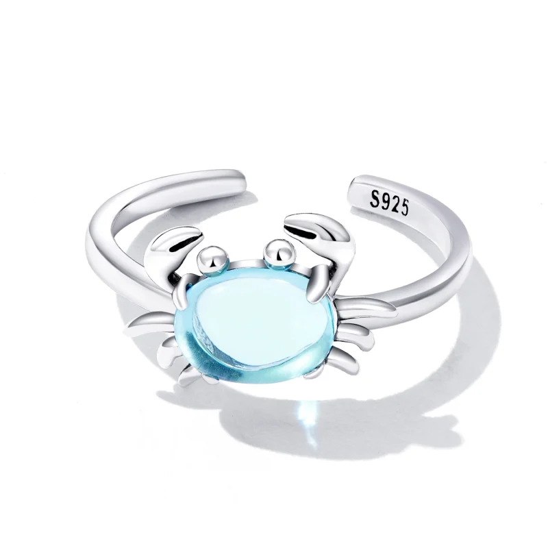 (afbeelding voor) Pandora Style Schattige Krab Open Ring - SCR814 - Bekijken 3