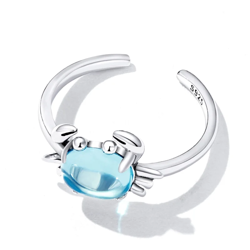 (afbeelding voor) Pandora Style Schattige Krab Open Ring - SCR814 - Bekijken 4