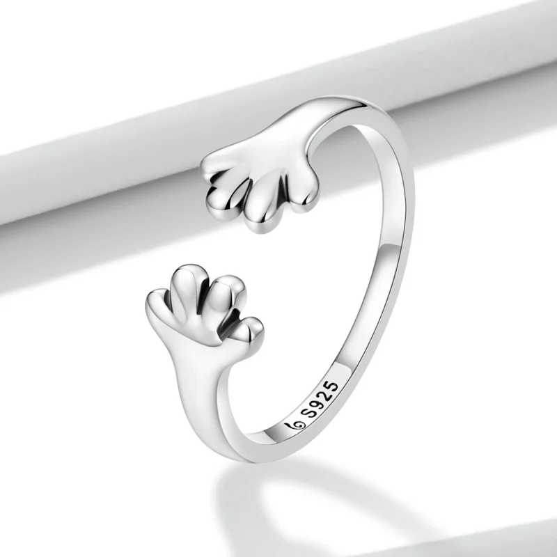 (afbeelding voor) Pandora Style Schattige Puppy Open Ring - BSR225 - Bekijken 2