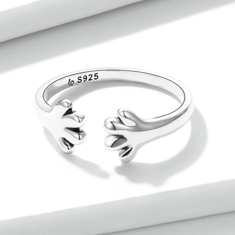 (afbeelding voor) Pandora Style Schattige Puppy Open Ring - BSR225 - Bekijken 3