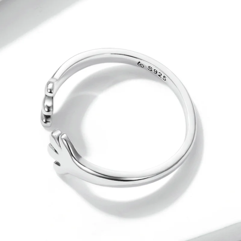 (afbeelding voor) Pandora Style Schattige Puppy Open Ring - BSR225 - Bekijken 4