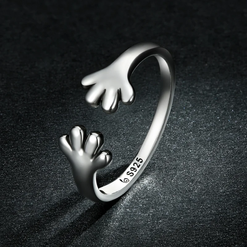 (afbeelding voor) Pandora Style Schattige Puppy Open Ring - BSR225 - Bekijken 5