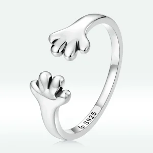 (afbeelding voor) Pandora Style Schattige Puppy Open Ring - BSR225