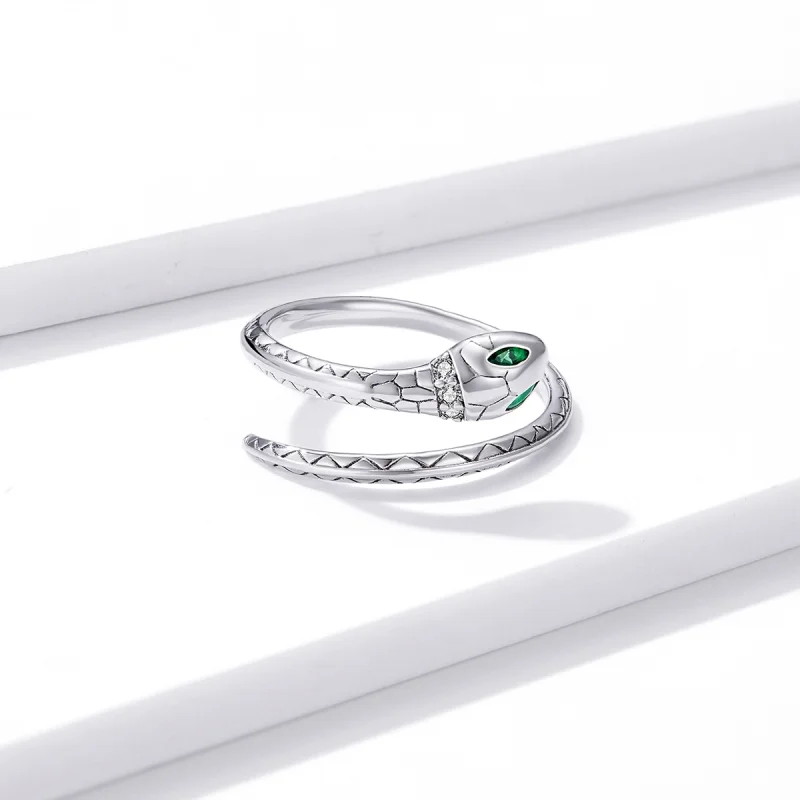 (afbeelding voor) Pandora Style Slang Open Ring - BSR169 - Bekijken 4